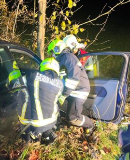 Einsatzübung Verkehrsunfall